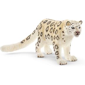Schleich Wild Life Realistic Prowling Snow Leopard Figurine - Intricately Painted and Highly Detailed Wild Animal Toy, Durable for Education and Fun Play, Perfect for Boys and Girls, Ages 3+