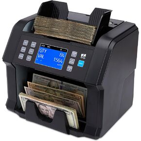 ZZap NC50 عداد الفواتير وكاشف التزييف - عداد القيمة للفئات المختلطة - آلة العملة النقدية النقدية