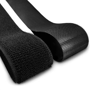 Hook and Loop Tape Strips - 4x12 Heavy Duty Velcro Strips Fabric for Sewing Clothes Industrial Strength Velcro Strips Hook and Loop Velcro for Fabric - Nylon Hook and Loop Straps Velcro for Sewing