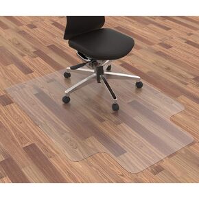 Extra Large Office Chair Mat for Carpeted Floors, 46" x 72" Clear Desk Floor Mat for Low Pile Carpets- Easy Glide Plastic Floor Protector Mat for Office Chair On Carpets