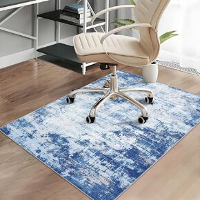 Office Chair Mats for Hardwood Floor, 36"X48" Desk Chair Mat for Hard Floor, Gaming Computer Chair Mat Office Rug for Rolling Chairs, Low Pile Carpet Under Chair Floor Protector, Geometric