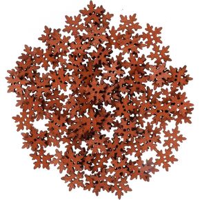 SUPVOX 100pcs Christmas Wooden Snowflake Buttons White Mini Buttons Decoration for DIY Scrapbooking Craft 18MM…