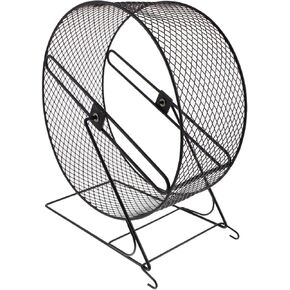 ULTECHNOVO Chinchilla Wheel, Pet Hamster Running Wheel, Hamster Toys for Hamster Cage Spinner Small Animals Exercise Wheels for Dwarf Syrian Gerbils Mice Or Other Small Animals(Black 26)