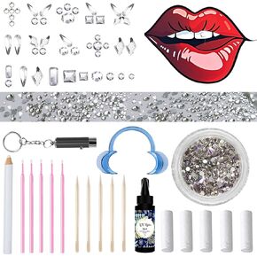 Season's Friends Gems Kit, DIY Jewelry Kit, Professional Fashion Gems Kit with Glue and Light, Crystals Diamond Gems Kit