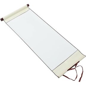 ARTIBETTER 1 Pcs 31 x 12 Inch Hanging Chinese Xuan Paper Scroll Blank Calligraphy Scroll Art Painting Scrolls for Home Decor (White)