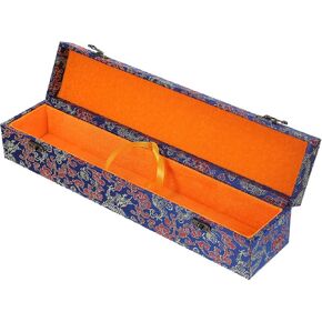HEALLILY Scroll Painting Storage Box Calligraphy Scroll Holder Chinese Scroll Brocade Box Calligraphy Scroll Collection Container for Painting Sumie Calligraphy