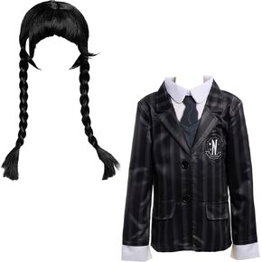 Wednesday Dress Up Set, 2-Pieces, Nevermore Academy Uniform, Dress Up and Pretend Play, Kids Toys for Ages 3 Up by Just Play