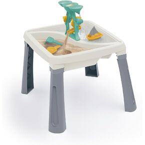 Dolu: 3-in-1 Activity Table: Sand, Water & Creativity - White, Green, Yellow - Play Accessories, Sensory Toy, Indoor/Outdoor, Toddlers & Kids Ages 2+