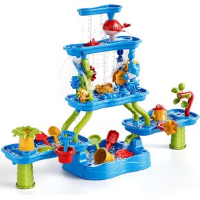Bennol Kids Water Table for Toddlers 3-5, 6-in-1 Water Sand Table Outdoor Toys for Kids Toddlers Boys Girls, Water Sand Activity Tables Summer Outdoor Toys for Outside Backyard for Toddlers Age 3-5