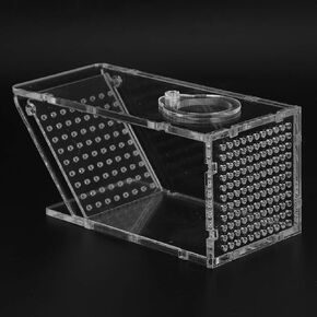 Acrylic Aquarium Fish, Crab Trap Catcher Fish Trap for Freshwater Box One Way