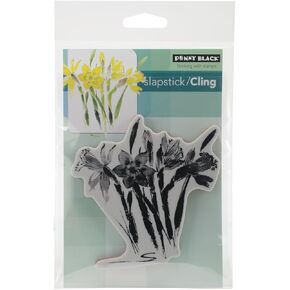 Penny Black 40-378 Daffodil Dance Slapstick Cling Stamp