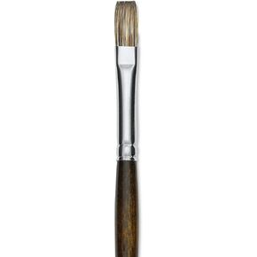 Silver Brush Limited 260112 Monza Flat Brush for Oil & Acrylics Paintings, Size 12, Long Handle