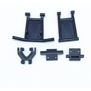 KingVal Replacement Plastic Anti-Collision Bumper Mount Kits RC Spare Parts Compatible with WLtoys 124018 124016 RC Car