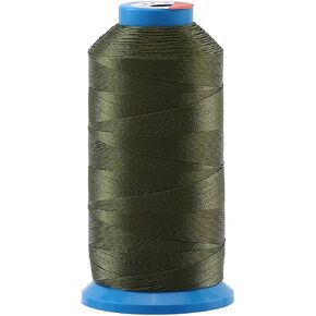 Selric [1500 Yards/Coated/No Unravel /22 Colors Available] Heavy Duty Bonded Nylon Threads #69 T70 Size 210D/3 for Upholstery, Leather and Other Heavy Fabric (Black)