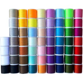 60 spools Sewing Thread Kits Polyester for Hand & Machine Sewing Total 6000yards