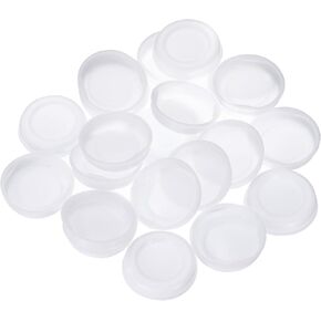 uxcell 50 Pcs Mailing Tube End Caps 3" ID Round Cardboard Shipping Tube End Caps Protective Plastic Poster End Caps for Paper Mailing Tubes Shipping and Storage of Documents and Art