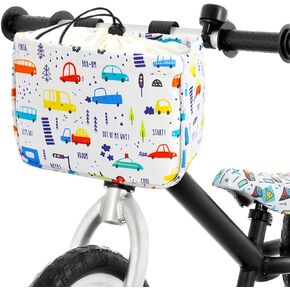 ANZOME Bike Basket for Girls, Children's Front Bike Decoration Accessory for Girls & Boys Gift Fits Most Children's Bikes Like Tricycle, Balance Bike, Scooter