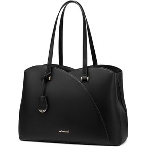LOVEVOOK Laptop Tote Bag for Women, Work Bags Teacher Tote Bag, Leather Computer Bag Purses Handbag Professional Briefcase