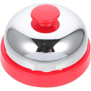 jojofuny Pet Potty Training Bell Service Bell Call Bell Desk Bell Metal Construction Call Bell for Service Assistance Hotels Schools Restaurants Reception Areas Hospitals Red Desk Bell Ringer