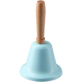 Pink/Blue Santa Claus Hand Bells, Christmas Decorations, Service Call Bell with Wood Handle, for Home Party Restaurant Office(Pink)
