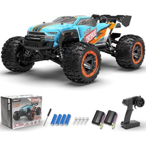 RACENT RC Truck 1:16 4x4 All Terrain RC Car 40KPH High Speed Remote Control Cars for Boys, Off-Road Monster Truck with 2.4Ghz Radio Control, 2 Batteries, Gifts for Kids Adults