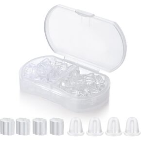 Silicone Earring Backs,100pcs Clear Silicone Earring Backs Replacement Earrings Studs and Hoops,Hypoallergenic and Comfort Rubber Earring Backs for Studs, Non-Irritate Secure