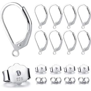 925 Sterling Silver Earring Making Supplies Ear Hooks Rings Butterfly Back in Saudi Arabia