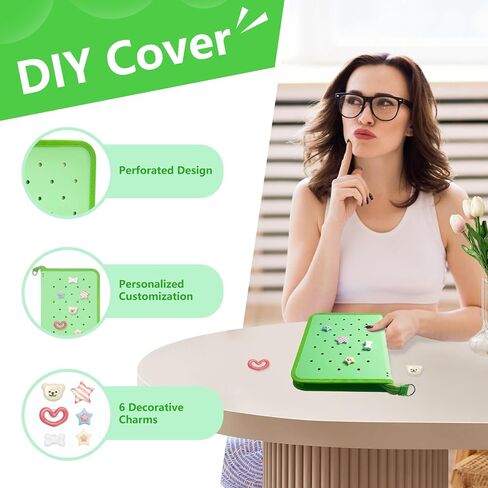 Sticker Organizer Binder Reusable Sticker Storage Book Collecting Album with Blank Release Paper and Pocket and DIY Charms, Zipper Design Sticker Binder Album for Collecting Sticker (Pink) in Saudi Arabia