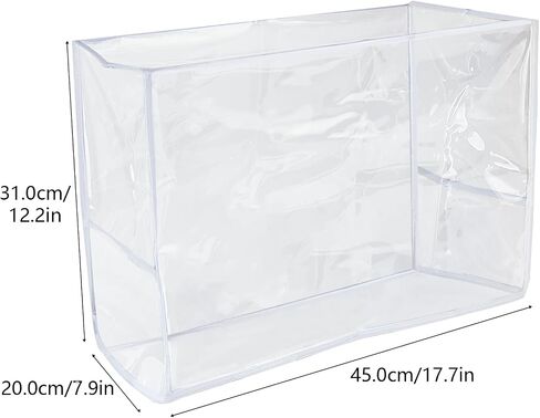 Klmnop Sewing Machine Cover with Pockets, Waterproof Clear Sewing Machine Dust Cover, Protective Cover for Most Standard Sewing Machine(Clear) in Kuwait