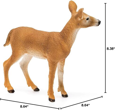 Schleich Wild Life, Animal Figurine, Animal Toys for Boys and Girls 3-8 Years Old, White-Tailed Doe, Ages 3+ in Saudi Arabia