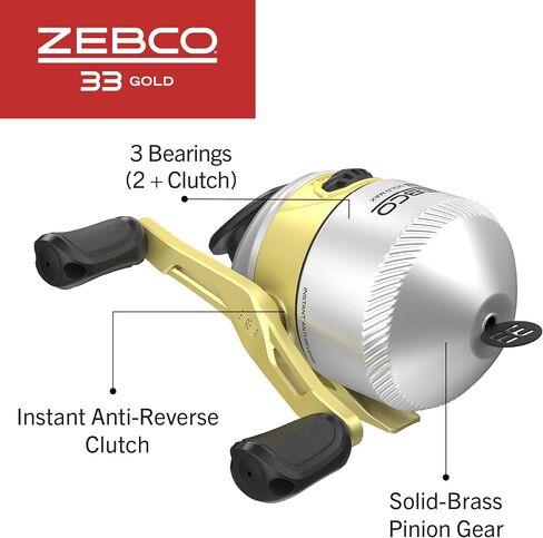Zebco 33 GOLD SC REEL 10#C in Saudi Arabia