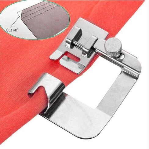 Windman 3 Sizes Wide Rolled Hem Pressure Foot Sewing Machine Presser Foot Hemmer Foot Set 1/2 Inch, 3/4 Inch, 1 Inch Low Shank Sewing Machine Presser Foot for Brother Singer in Kuwait