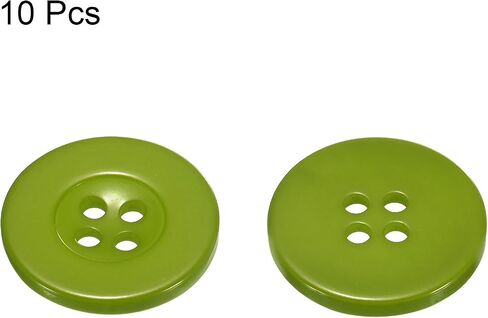 HARFINGTON 10pcs 32L Sewing Buttons 3/4"(20mm) Resin Round Flat 4-Hole Craft Replacement Buttons for Sewing Shirt Clothing and DIY, Rose Red in Saudi Arabia