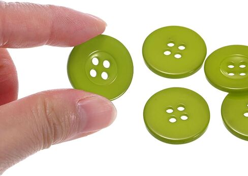 HARFINGTON 10pcs 32L Sewing Buttons 3/4"(20mm) Resin Round Flat 4-Hole Craft Replacement Buttons for Sewing Shirt Clothing and DIY, Rose Red in Saudi Arabia