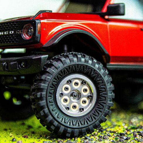 RCAWD 1.0'' 6pcs Brass Block Adjustable Weight Beadlock 7mm Hex Wheels Rims for 1/24 1/18 RC Crawler SCX24 AX24 FCX24 FCX18 HobbyPlus CR18P FMS 1:24 1:18 36.2g*4pcs Cyberwheelz Black in Saudi Arabia