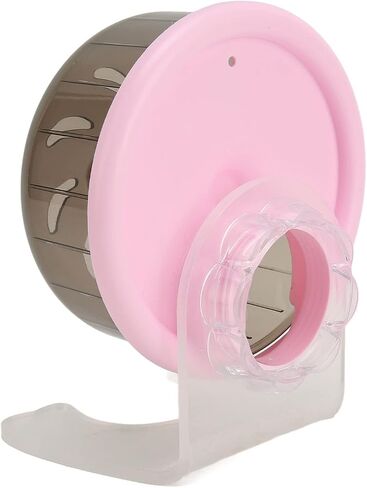 Hamster Exercise Wheel, Plastic Exercise Wheel Silent Run Disc Hamster Running Wheels with Stand for Hamsters Hedgehogs Small Animals in Saudi Arabia