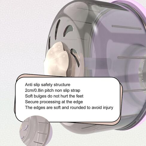 Hamster Exercise Wheel, Plastic Exercise Wheel Silent Run Disc Hamster Running Wheels with Stand for Hamsters Hedgehogs Small Animals in Saudi Arabia