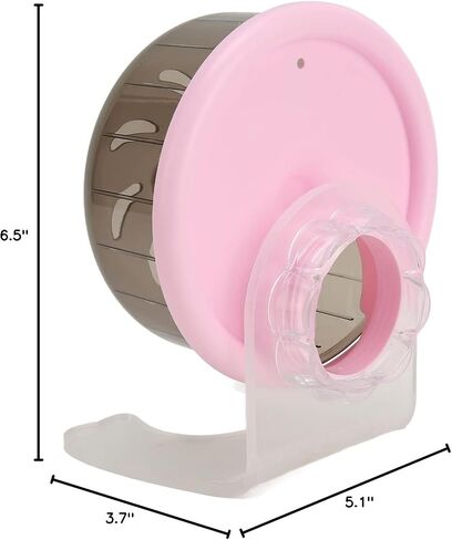 Hamster Exercise Wheel, Plastic Exercise Wheel Silent Run Disc Hamster Running Wheels with Stand for Hamsters Hedgehogs Small Animals in Saudi Arabia