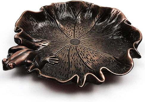 Bronze Multifunctional Inkwell Inkstone with Brush Holder for Chinese Japanese Calligraphy Painting Practice (Ink Dish + Brush Rest) Beautiful, Durable, Practical, Full-Featured（WA1） in Saudi Arabia