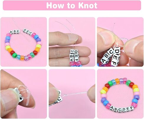 VICOVI 4390Pcs Pony Beads Kit for Bracelet Jewelry Making, Include 2700 Rainbow Kandi Beads, 1640 Letter Beads, 40 Smile Beads, for Kids DIY Craft Bracelets Jewelry Making in Saudi Arabia