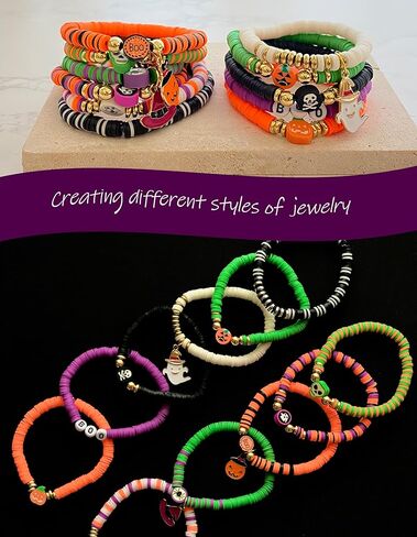 Red White Blue Beads Bracelet Making Kit, 3000＋ 4th of July Clay Beads Heishi Round Acrylic Gold Spacer Letter Beads for Jewelry Making, Friendship Bracelet Bead Ki with Charms for DIY Crafts in Kuwait