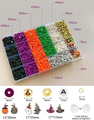 Red White Blue Beads Bracelet Making Kit, 3000＋ 4th of July Clay Beads Heishi Round Acrylic Gold Spacer Letter Beads for Jewelry Making, Friendship Bracelet Bead Ki with Charms for DIY Crafts in Kuwait