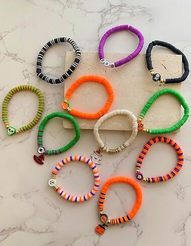 Red White Blue Beads Bracelet Making Kit, 3000＋ 4th of July Clay Beads Heishi Round Acrylic Gold Spacer Letter Beads for Jewelry Making, Friendship Bracelet Bead Ki with Charms for DIY Crafts in Kuwait