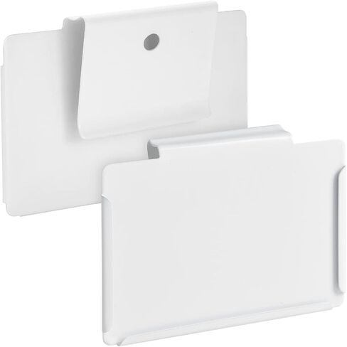 Talented Kitchen 8 Piece Metal Basket Labels Clip On Holders with 40 Labels for Kitchen Storage, White Label Clips for Storage Bins in Saudi Arabia