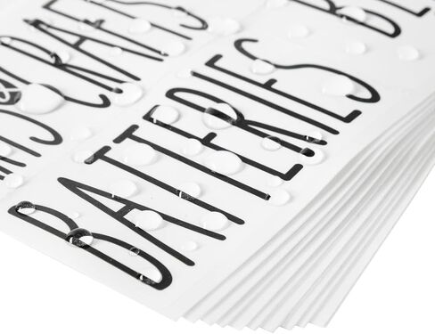 Talented Kitchen 8 Piece Metal Basket Labels Clip On Holders with 40 Labels for Kitchen Storage, White Label Clips for Storage Bins in Kuwait