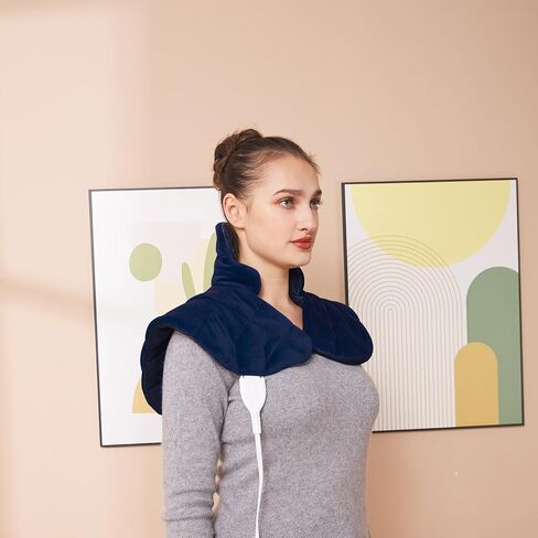 وسادة تسخين Ambershine مقاس 45 سم × 85 سم XXXL بحجم كينج مع تقنية تسخين سريع و10 إعدادات لدرجة الحرارة، وسادة تسخين كهربائية من الفلانيل/تخفيف آلام الظهر/الرقبة/الكتفين/البطن/الساقين (أزرق فاتح) in Saudi Arabia