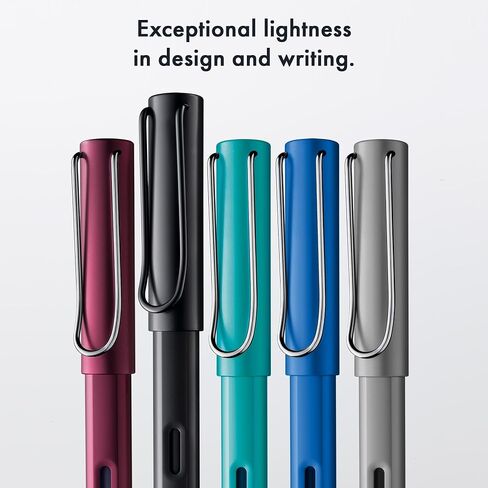 LAMY AL-star black purple - Fountain Pen with ergonomic grip & polished steel nib in size F - lightweight aluminum body - including LAMY T 10 blue cartridge - Right-Handed in Saudi Arabia