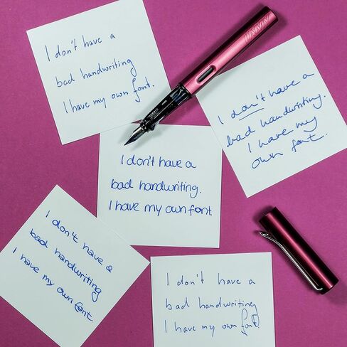 Lamy AL-star Fountain Pen - Elegant Design Cool Pens, Best Pens For Smooth Writing, Light Aluminum - Cosmic Fine Point Pen in Saudi Arabia