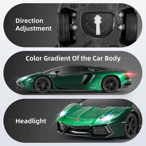 MIEBELY Lamboghini RC Car - 1:24 Scale Lambo Toy Car 3.7V 500mAh, LP700 Fast Remote Control Car for Boys 8-12, Rc Race Car Model Birthday Gifts for Kids Adults Boys Girls Age 6-12 Year Old in Saudi Arabia
