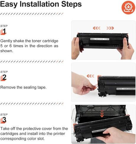خرطوشة حبر بديلة متوافقة مع v4ink لطابعة HP 79A CF279A تعمل مع Laserjet Pro M12، M12a، M12w، MFP M26، MFP M26a، MFP M26nw، عبوتان in Kuwait